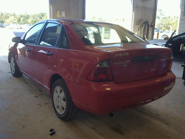 1FAFP34N06W142938 - 2006 FORD FOCUS ZX4 RED photo 3