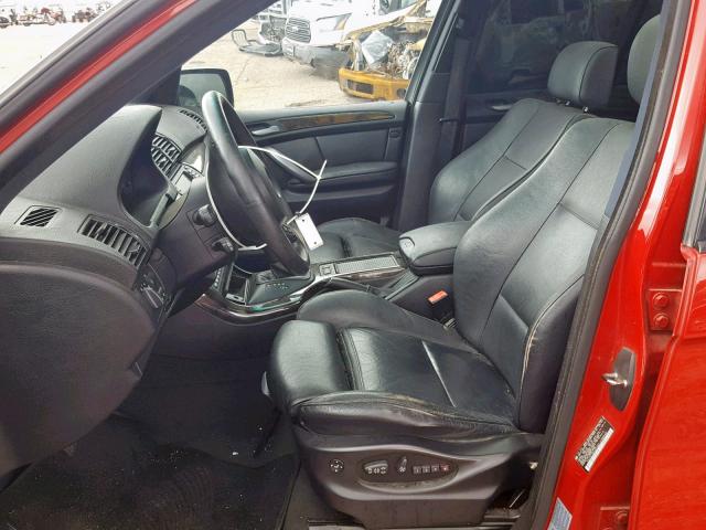 5UXFB53536LV28940 - 2006 BMW X5 4.4I RED photo 5