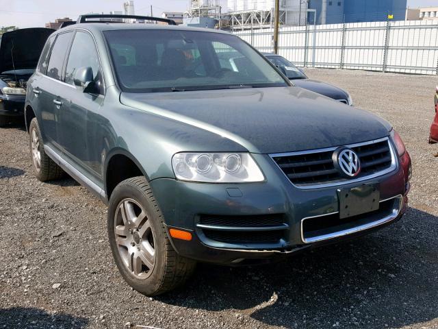 WVGEM67L24D027305 - 2004 VOLKSWAGEN TOUAREG 4. GREEN photo 1