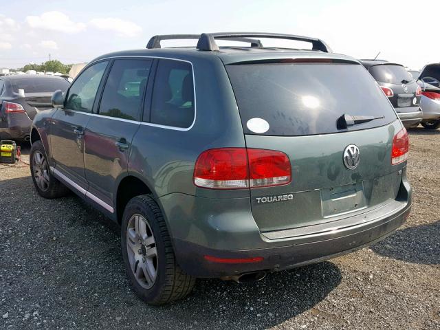 WVGEM67L24D027305 - 2004 VOLKSWAGEN TOUAREG 4. GREEN photo 3