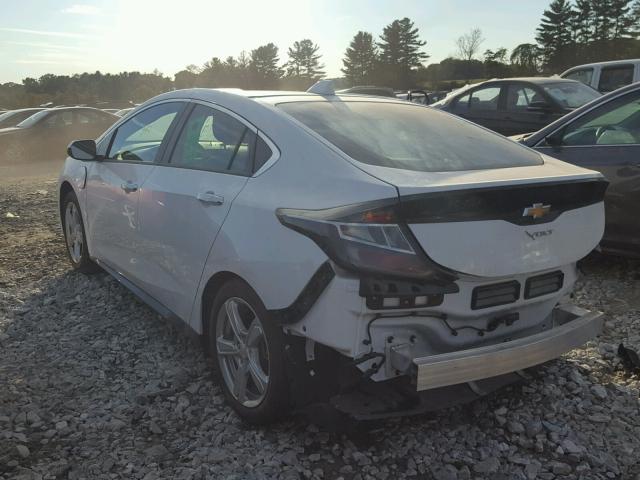 1G1RC6S57JU125915 - 2018 CHEVROLET VOLT LT WHITE photo 3