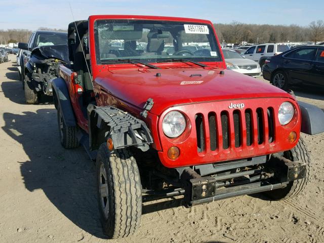 1J4AA2D16BL551254 - 2011 JEEP WRANGLER S RED photo 1