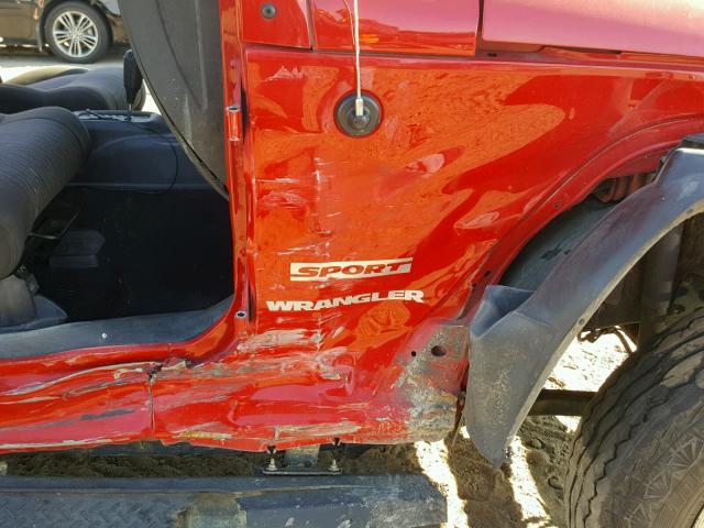 1J4AA2D16BL551254 - 2011 JEEP WRANGLER S RED photo 10