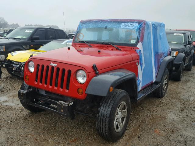 1J4AA2D16BL551254 - 2011 JEEP WRANGLER S RED photo 2