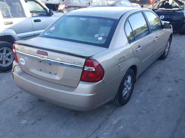 1G1ZT54815F200233 - 2005 CHEVROLET MALIBU LS 金色 照片 4