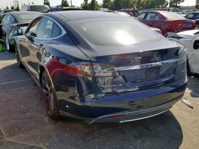5YJSA1H1XEFP32623 - 2014 TESLA MODEL S أسود صورة 3