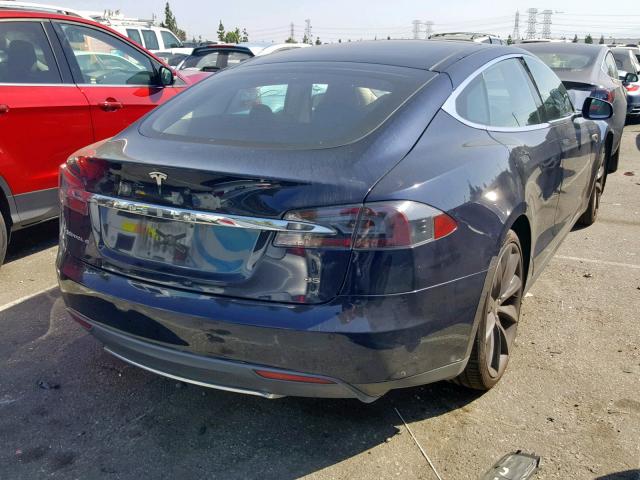 5YJSA1H1XEFP32623 - 2014 TESLA MODEL S أسود صورة 4