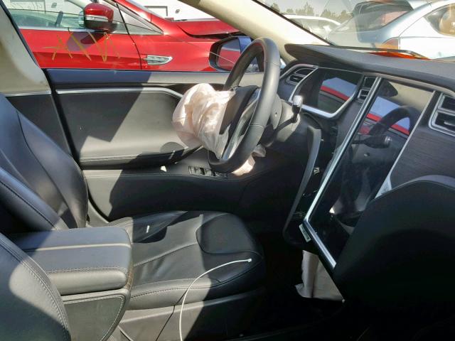 5YJSA1H1XEFP32623 - 2014 TESLA MODEL S أسود صورة 5