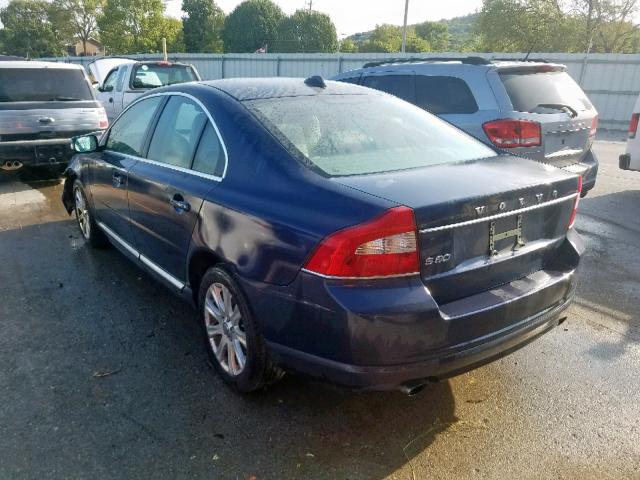 YV1940AS9B1149896 - 2011 VOLVO S80 3.2 BLUE photo 3