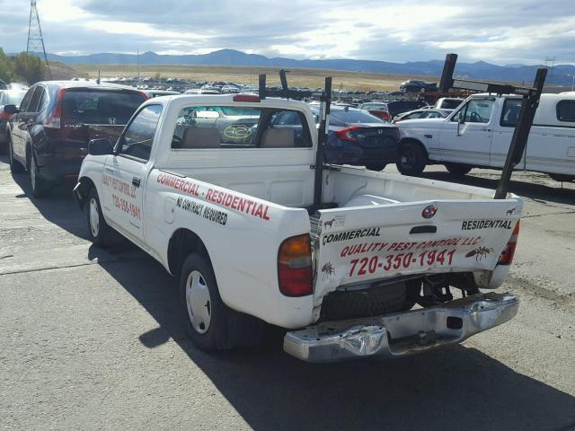 4TANL42N9XZ403358 - 1999 TOYOTA TACOMA WHITE photo 3