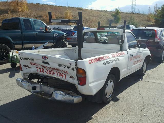 4TANL42N9XZ403358 - 1999 TOYOTA TACOMA WHITE photo 4