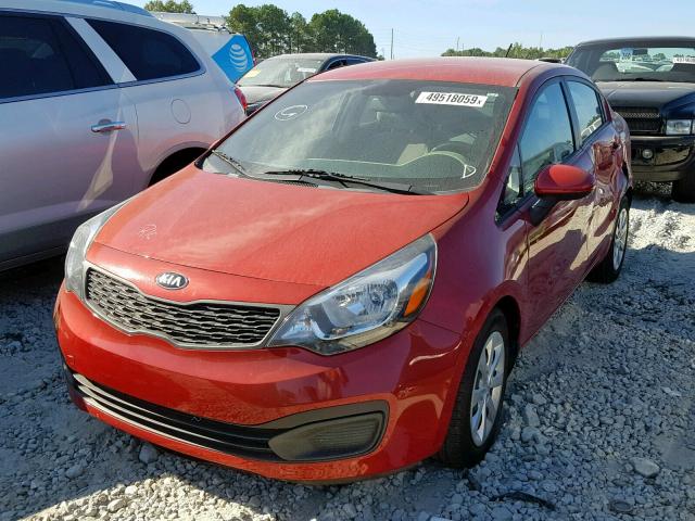 KNADM4A3XF6425444 - 2015 KIA RIO LX RED photo 2