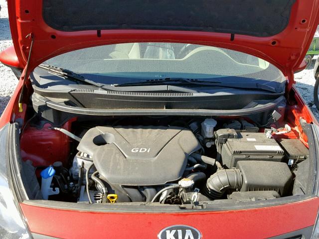 KNADM4A3XF6425444 - 2015 KIA RIO LX RED photo 7