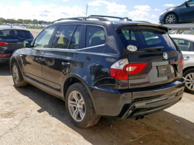 WBXPA93406WD34152 - 2006 BMW X3 3.0I BLACK photo 3