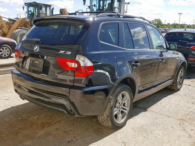 WBXPA93406WD34152 - 2006 BMW X3 3.0I BLACK photo 4