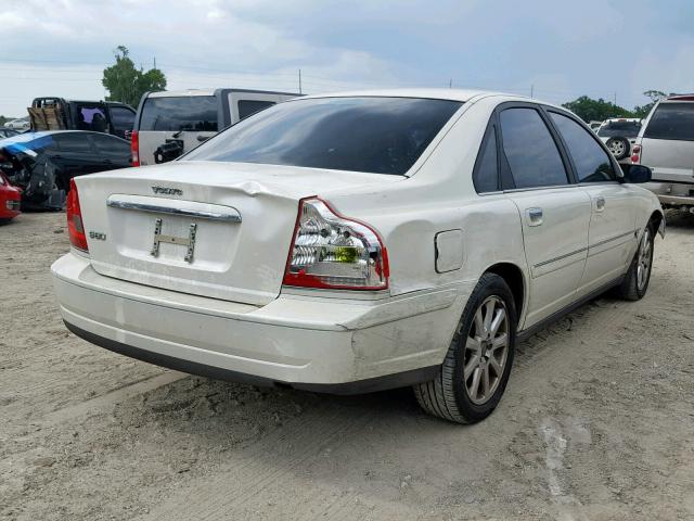 YV1TS592151399814 - 2005 VOLVO S80 2.5T WHITE photo 4