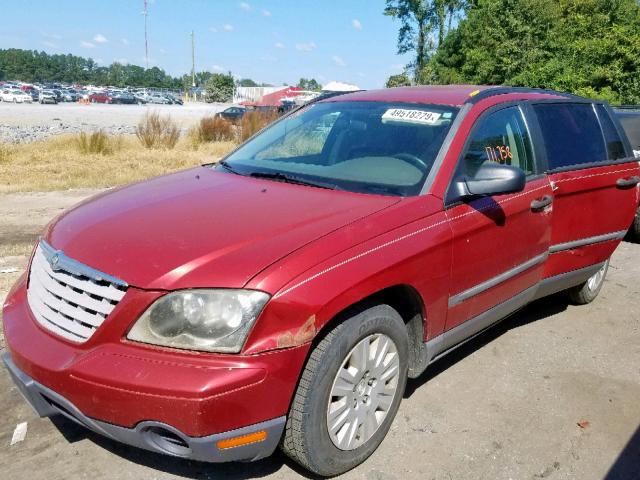 2C4GM48L55R424330 - 2005 CHRYSLER PACIFICA RED photo 2