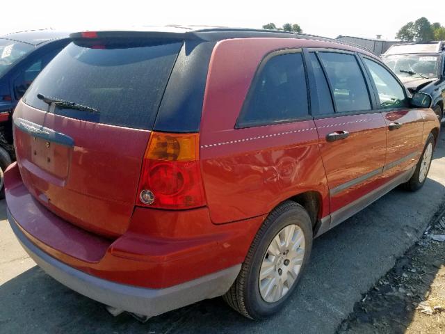 2C4GM48L55R424330 - 2005 CHRYSLER PACIFICA RED photo 4