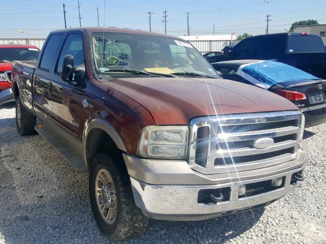 1FTWW31P15EB16887 - 2005 FORD F350 SRW S BROWN photo 1