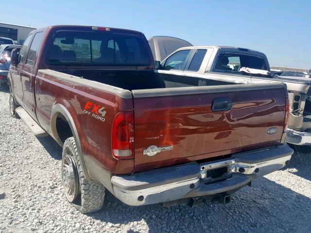 1FTWW31P15EB16887 - 2005 FORD F350 SRW S BROWN photo 3