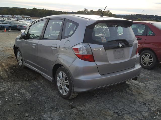 JHMGE8G42AC006517 - 2010 HONDA FIT SPORT SILVER photo 3