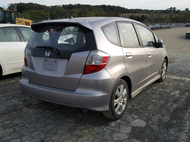 JHMGE8G42AC006517 - 2010 HONDA FIT SPORT SILVER photo 4