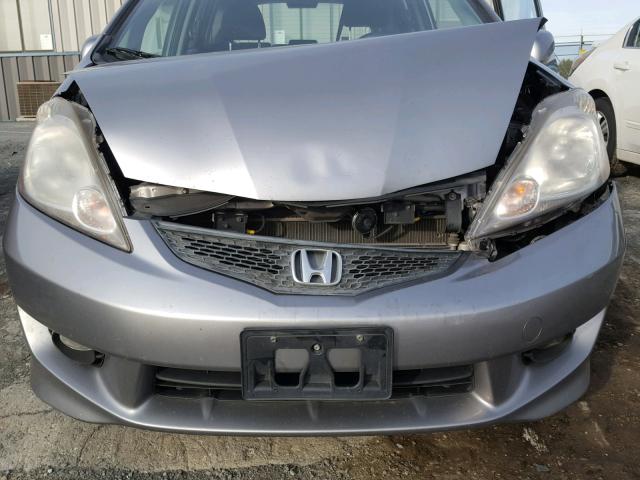 JHMGE8G42AC006517 - 2010 HONDA FIT SPORT SILVER photo 7