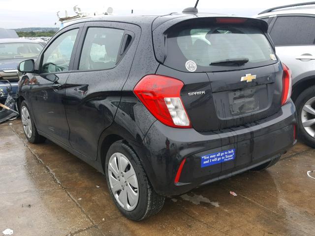 KL8CB6SA9HC824694 - 2017 CHEVROLET SPARK LS BLACK photo 3