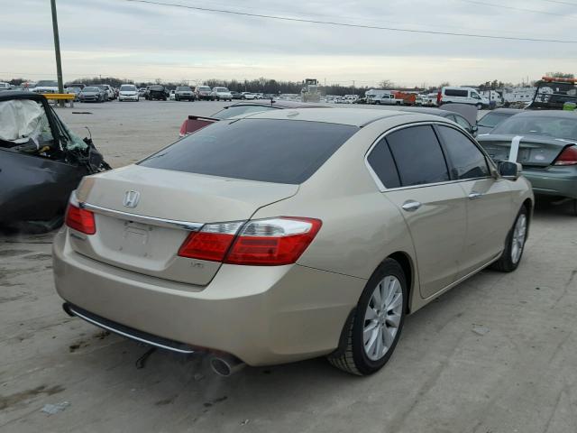 1HGCR3F84EA017467 - 2014 HONDA ACCORD EXL BEIGE photo 4