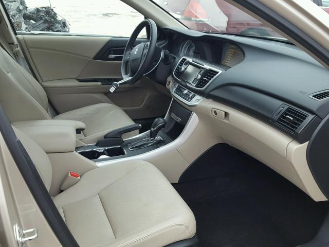 1HGCR3F84EA017467 - 2014 HONDA ACCORD EXL BEIGE photo 5