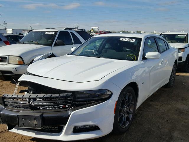 2C3CDXJG7JH115976 - 2018 DODGE CHARGER GT WHITE photo 2