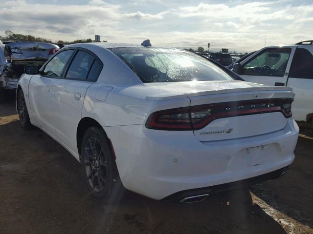 2C3CDXJG7JH115976 - 2018 DODGE CHARGER GT WHITE photo 3