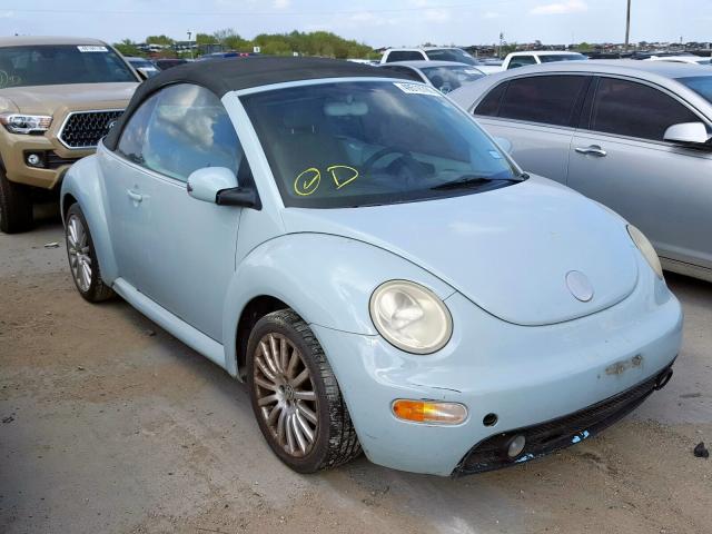 3VWCM31Y35M369184 - 2005 VOLKSWAGEN NEW BEETLE ტურკოუსი ფოტო 1