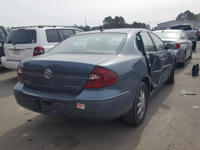 2G4WC582771163341 - 2007 BUICK LACROSSE C BLUE photo 4