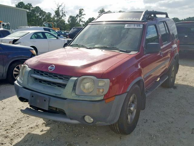 5N1ED28Y22C543119 - 2002 NISSAN XTERRA XE MAROON photo 2