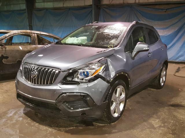 KL4CJASB5FB129423 - 2015 BUICK ENCORE GRAY photo 2