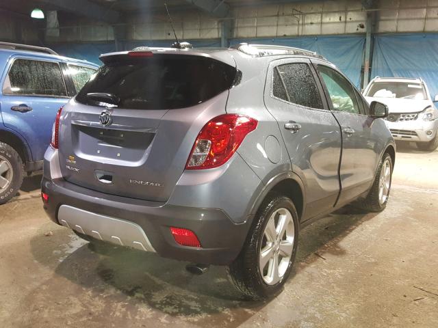 KL4CJASB5FB129423 - 2015 BUICK ENCORE GRAY photo 4