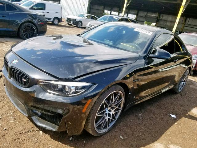 WBS4Y9C57KAG67629 - 2019 BMW M4 BLACK photo 2