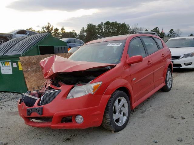 5Y2SL65876Z420313 - 2006 PONTIAC VIBE RED photo 2