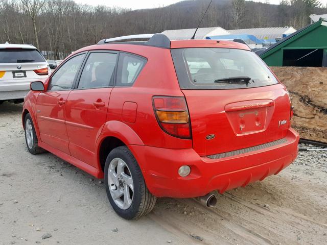 5Y2SL65876Z420313 - 2006 PONTIAC VIBE RED photo 3