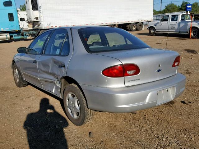 1G1JC524927365904 - 2002 CHEVROLET CAVALIER B SILVER photo 3