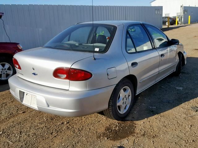 1G1JC524927365904 - 2002 CHEVROLET CAVALIER B SILVER photo 4