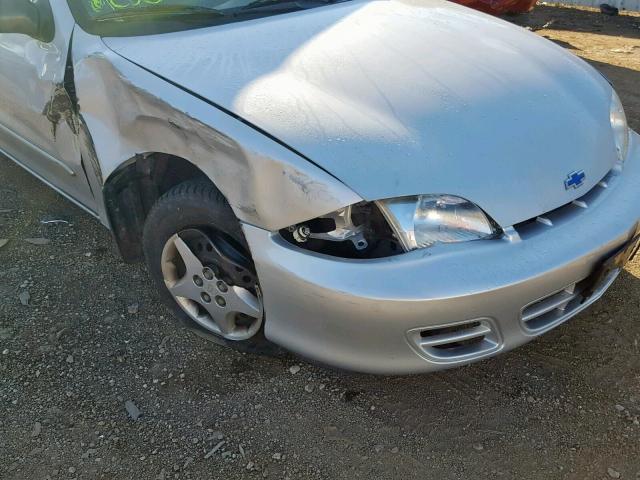 1G1JC524927365904 - 2002 CHEVROLET CAVALIER B SILVER photo 9