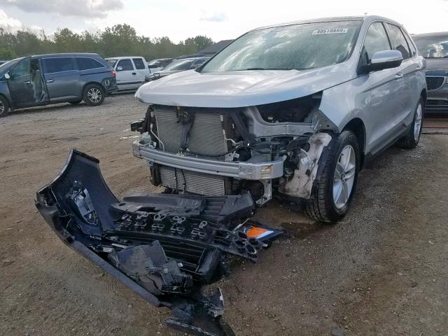 2FMTK4J99FBB68427 - 2015 FORD EDGE SEL WHITE photo 2