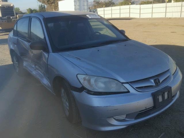 1HGES16305L027763 - 2005 HONDA CIVIC DX V GRAY photo 1