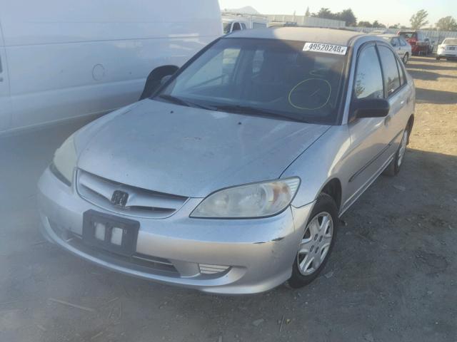 1HGES16305L027763 - 2005 HONDA CIVIC DX V GRAY photo 2