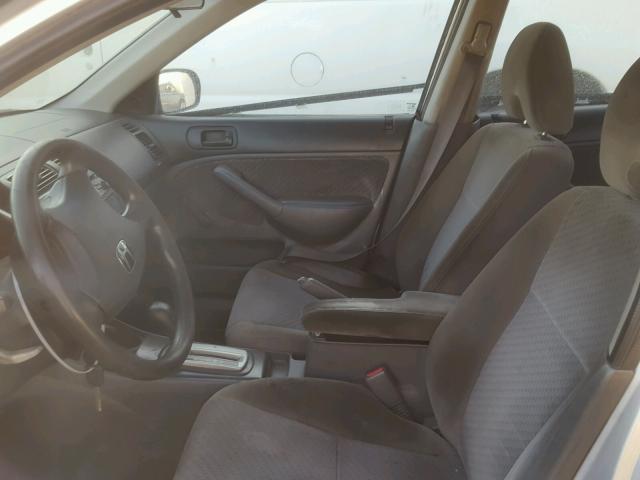 1HGES16305L027763 - 2005 HONDA CIVIC DX V GRAY photo 5