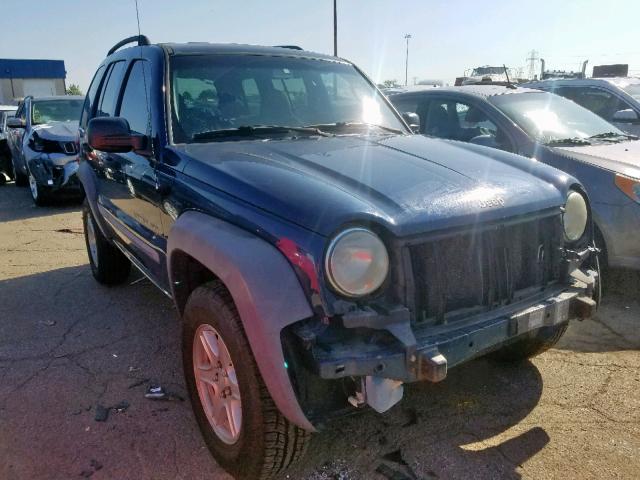 1J4GL48KX2W111488 - 2002 JEEP LIBERTY SP BLUE photo 1