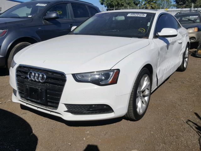 WAUVFAFR0DA001467 - 2013 AUDI A5 PRESTIG WHITE photo 2