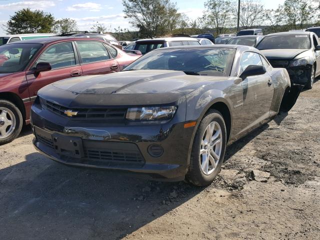 2G1FB1E31F9301672 - 2015 CHEVROLET CAMARO LS BLACK photo 2